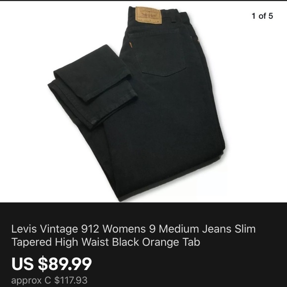 Levi Black Jeans 219 L - Picture 6 of 6